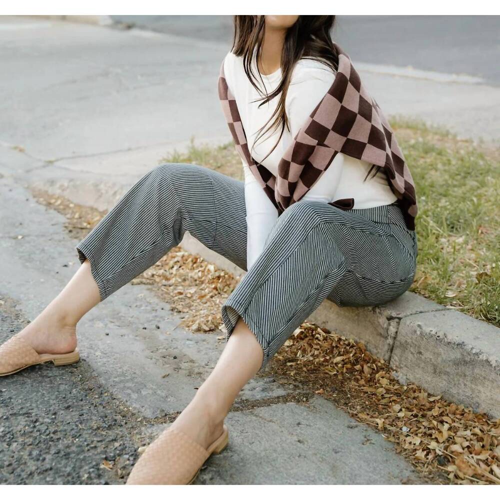 NEW INDIE & CO hunter checker cardigan in brown - Picture 8 of 8
